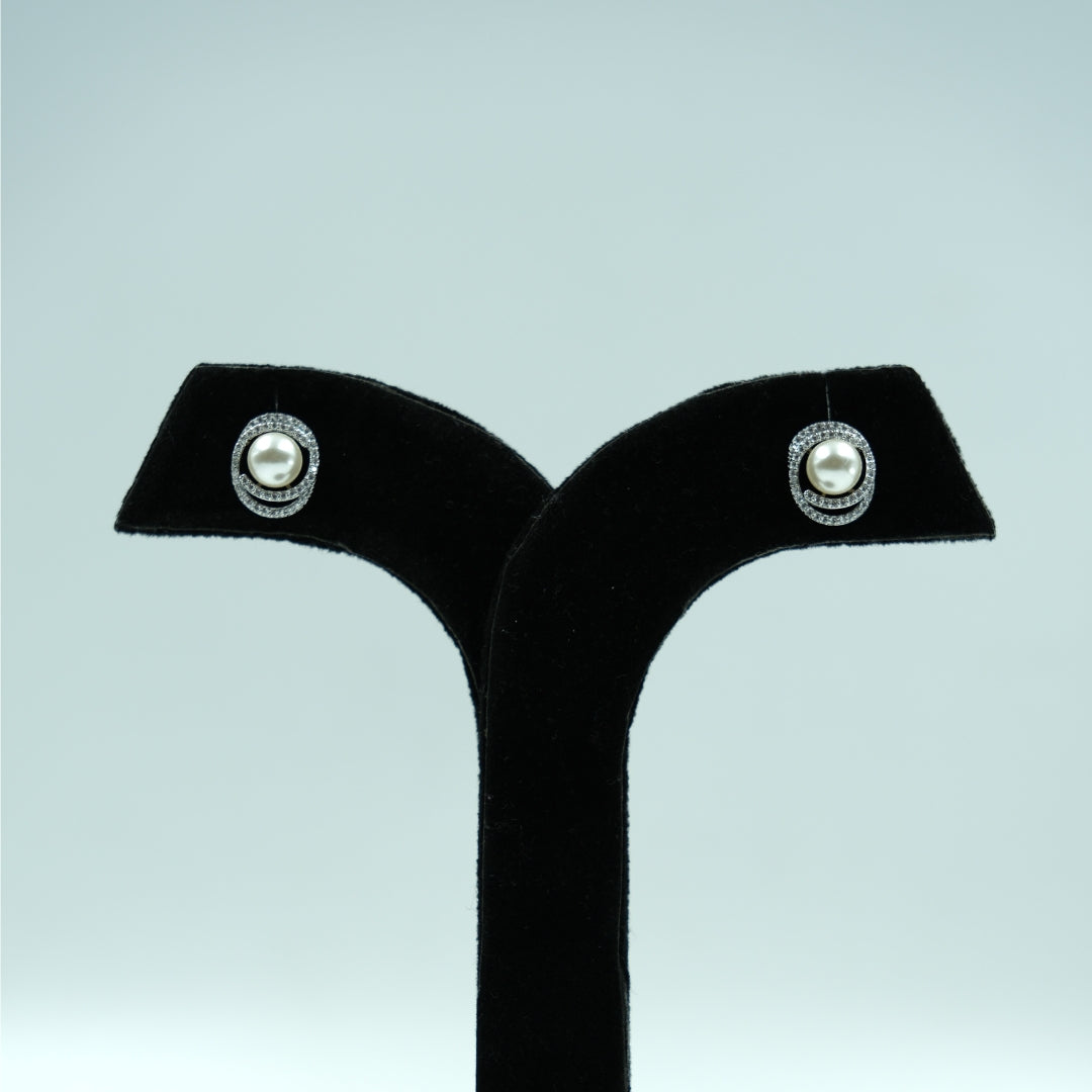Celeste Blue Pearl Studs