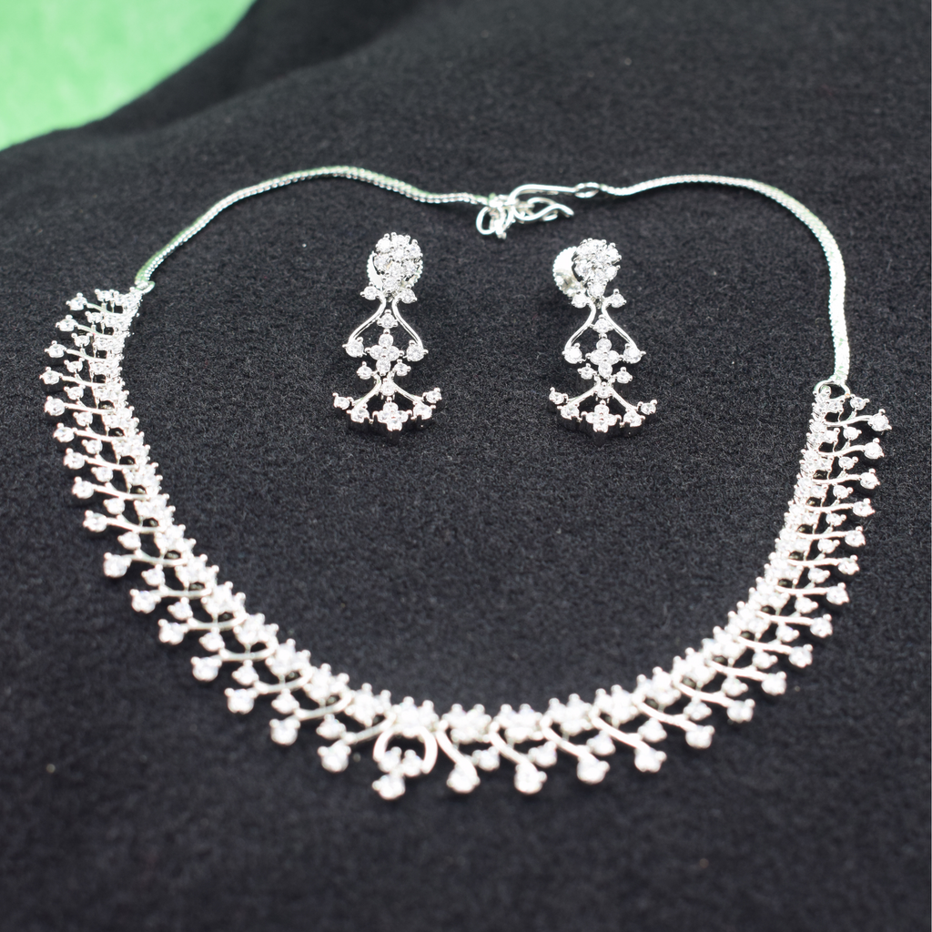 Crystal Vine Grace AD Necklace Set