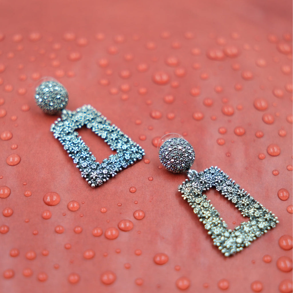Silver Prism Dazzle Earrings
