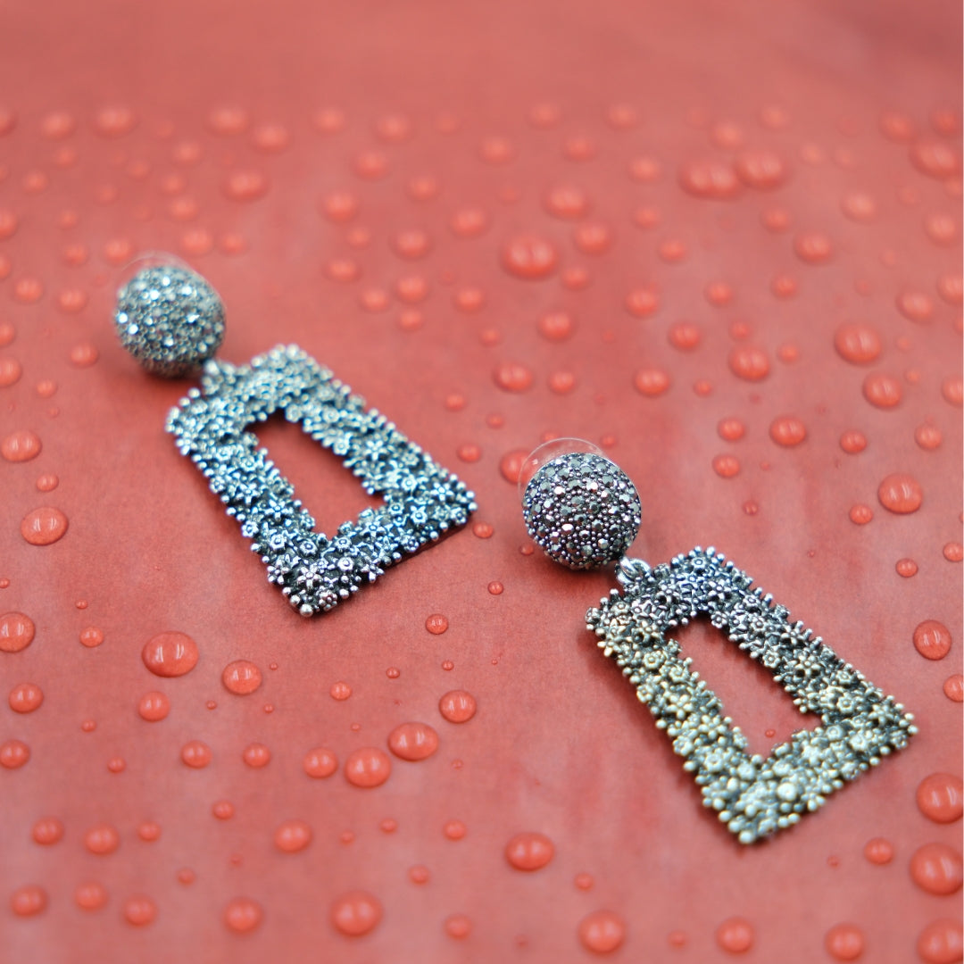 Silver Prism Dazzle Earrings