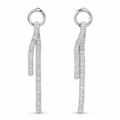 Silver Cascade Loop Earrings