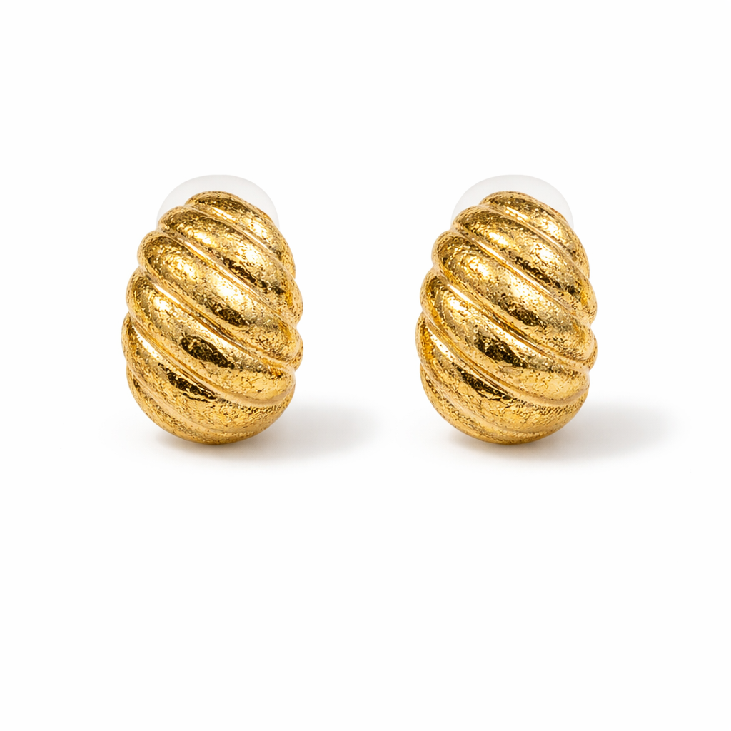 Golden Twist Elegance Studs