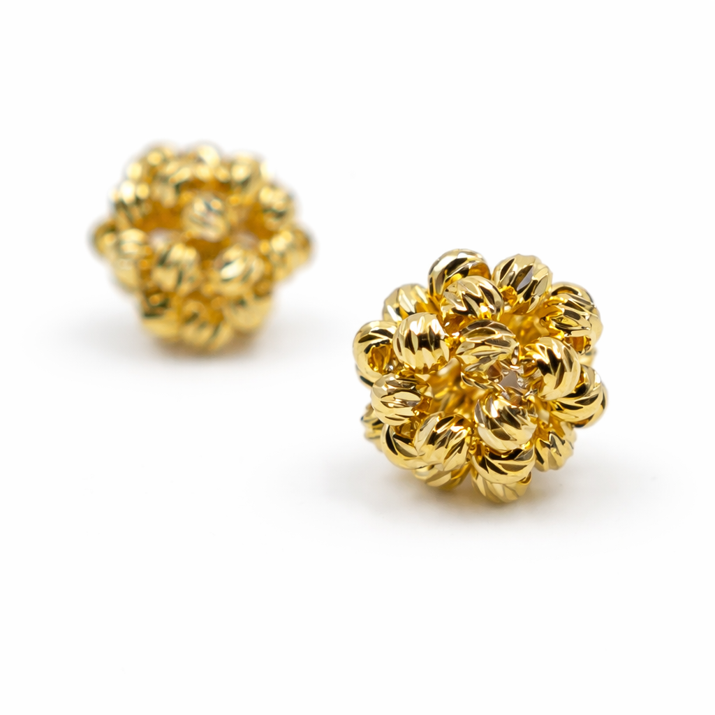 Golden Bloom Stud Earrings