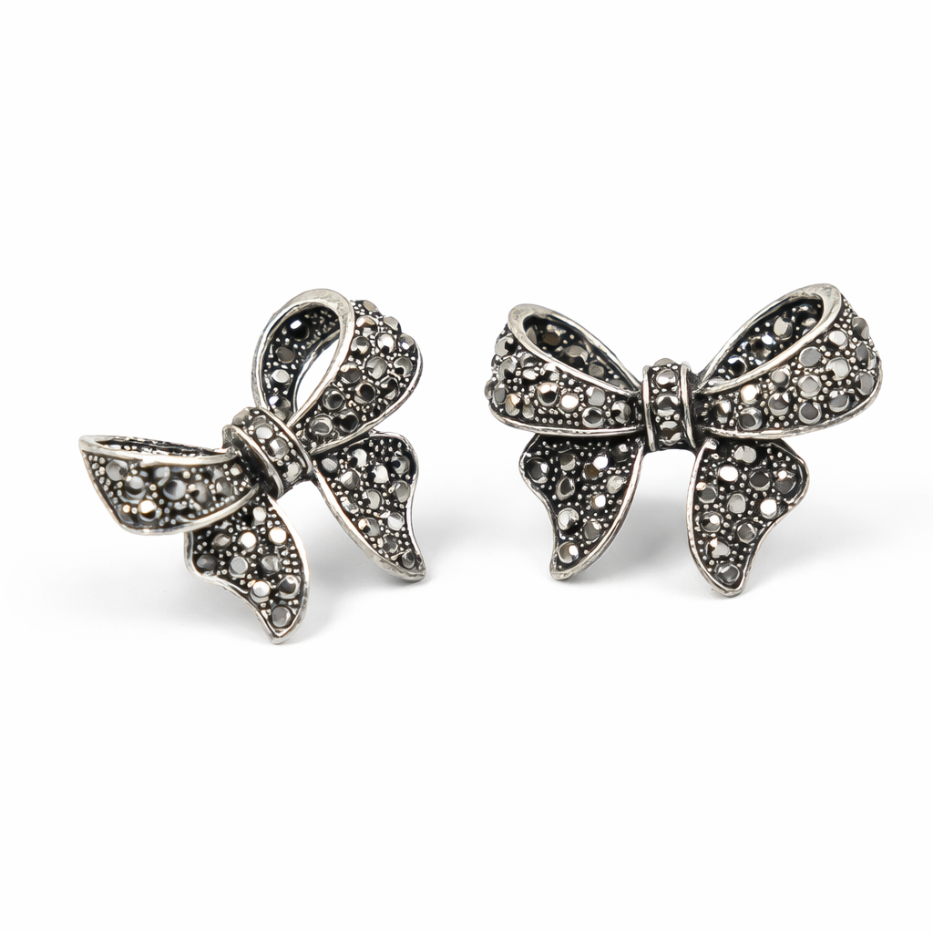 Midnight Bow Spark Studs