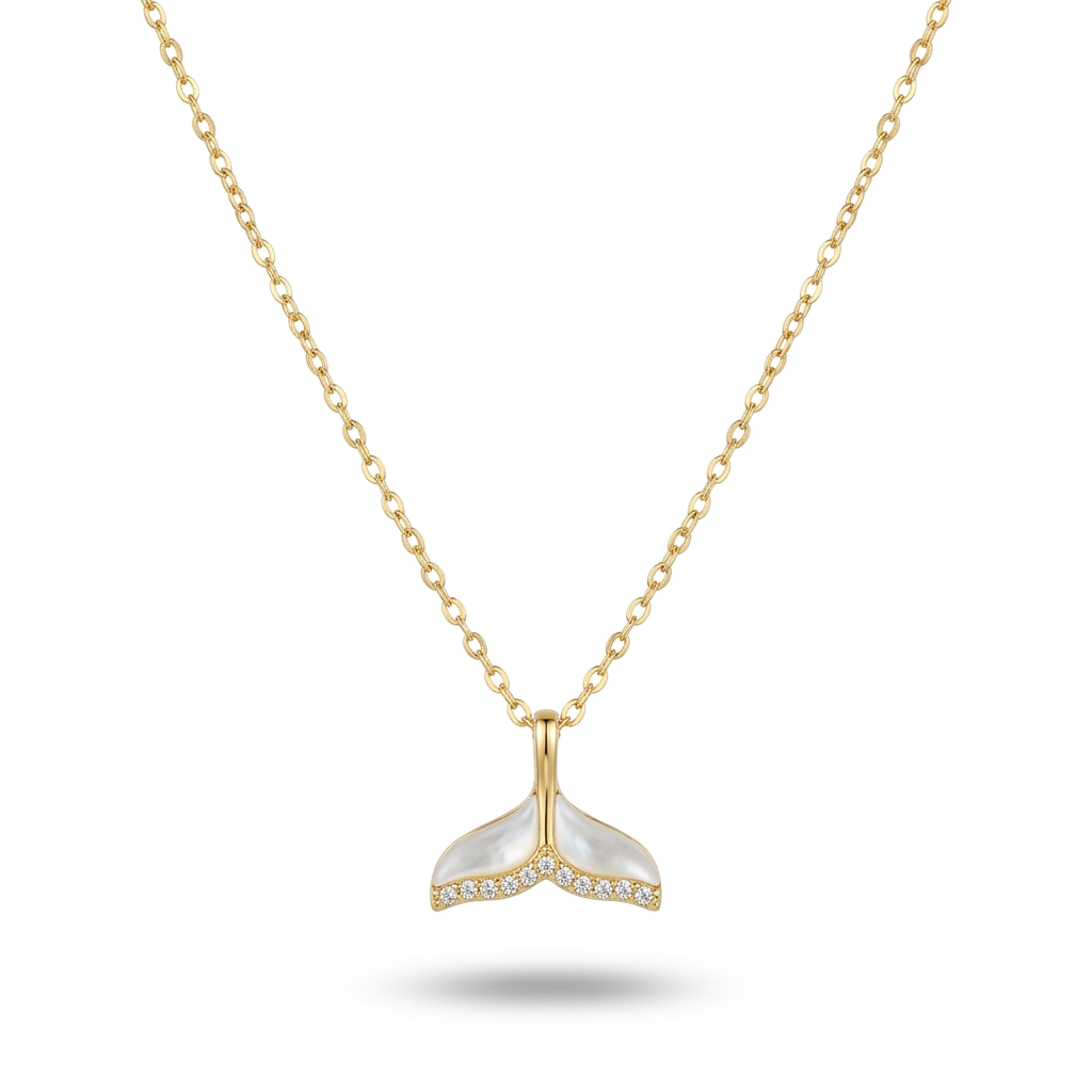Golden Pearl Bloom Pendant