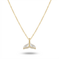 Golden Pearl Bloom Pendant