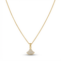 Golden Arc Sparkle Pendant