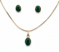 Emerald Grace Pendant Set