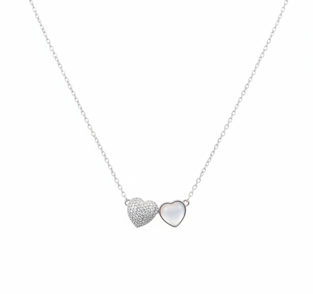 Twin Heart Whisper Pendant