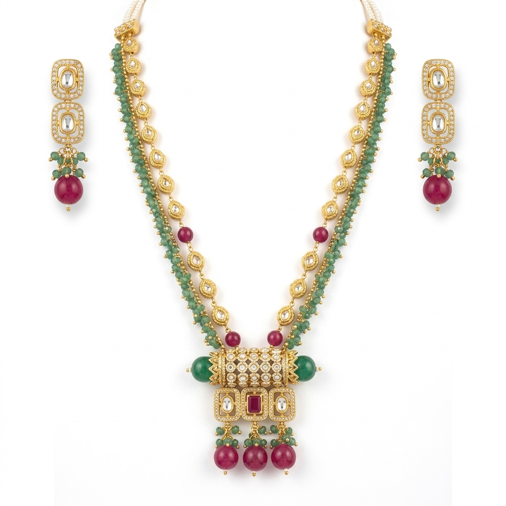 Royal Kundan Bead Necklace