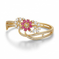 Ruby Bloom Diamond Bracelet