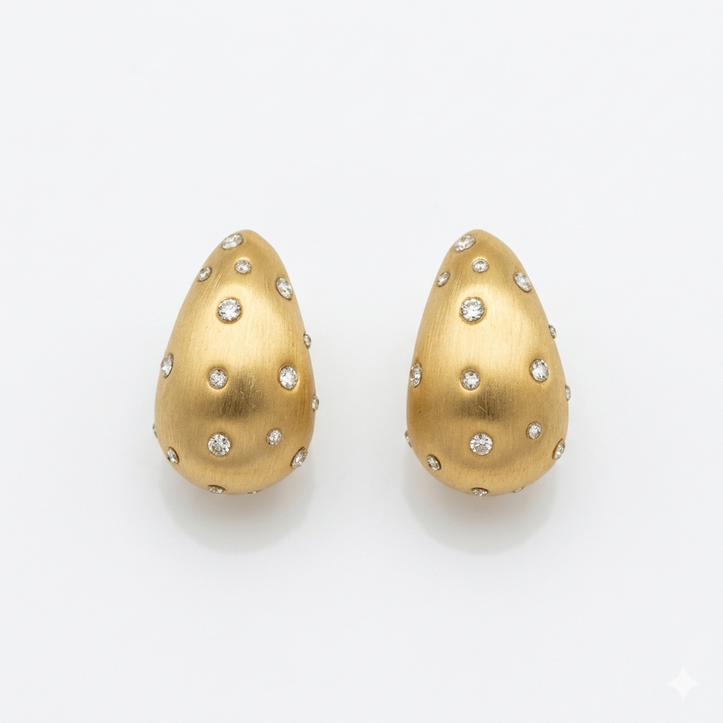 Golden Dew Elegance Earring