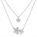 Silver Blossom Trio Pendant
