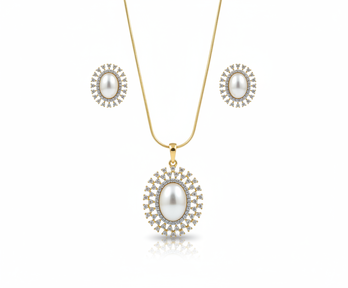 Pearl Radiance Pendant Set