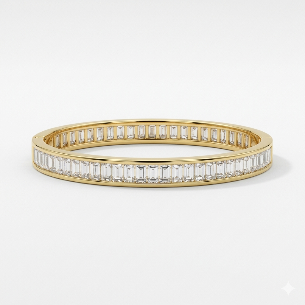 Classic Crystal Line Bangle