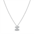 Diamond Initial “I” Pendant