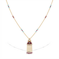 Evil Eye Tassel Pendant Set