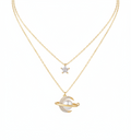 Celestial Moon & Star Pendant