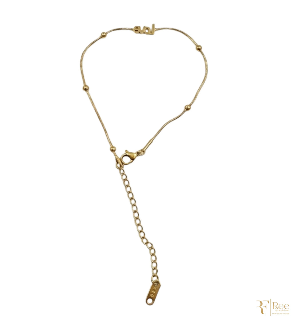 Minimalist Gold Bead Chain Bracelet