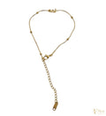 Minimalist Gold Bead Chain Bracelet