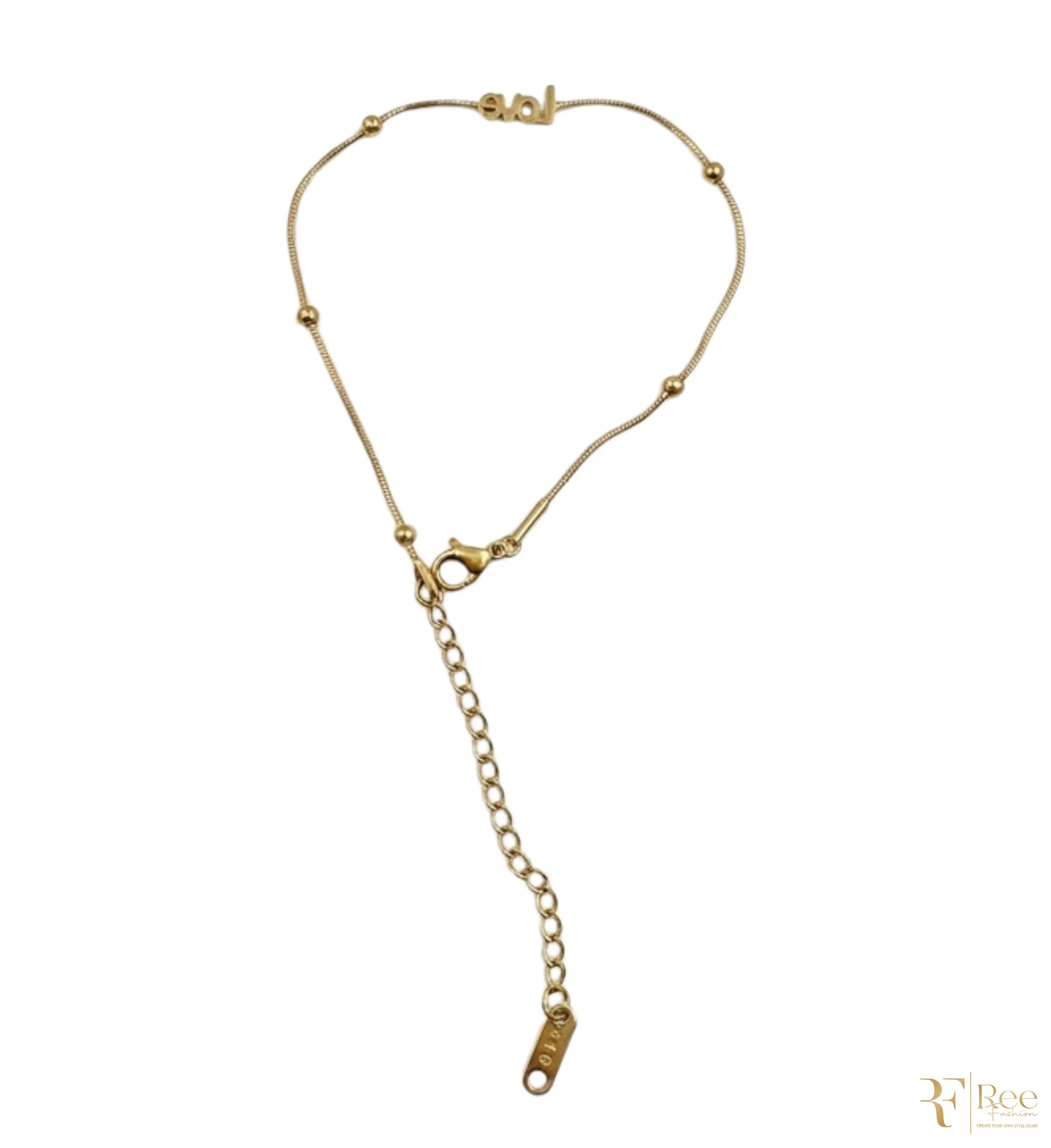 Minimalist Gold Bead Chain Bracelet