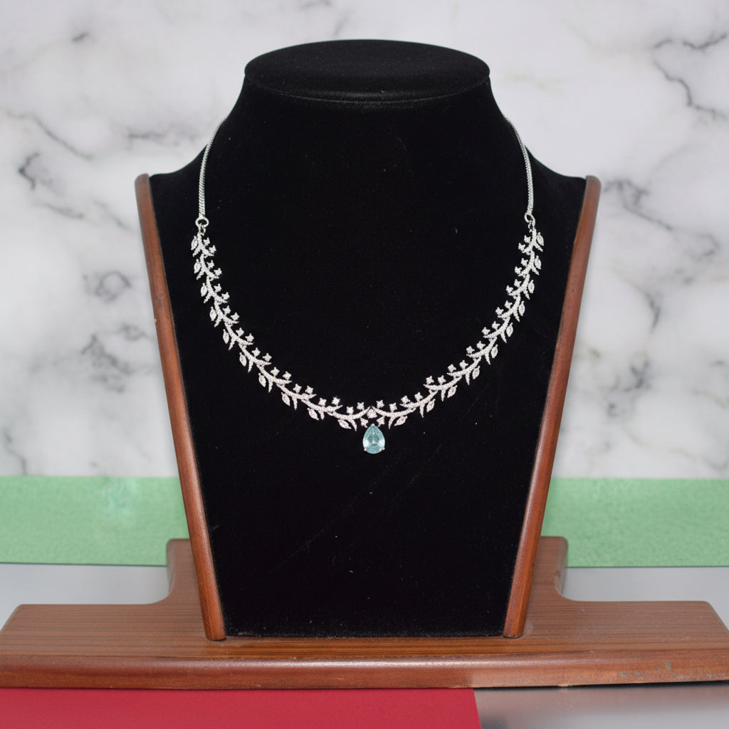 Emerald Dewdrop Vine Necklace